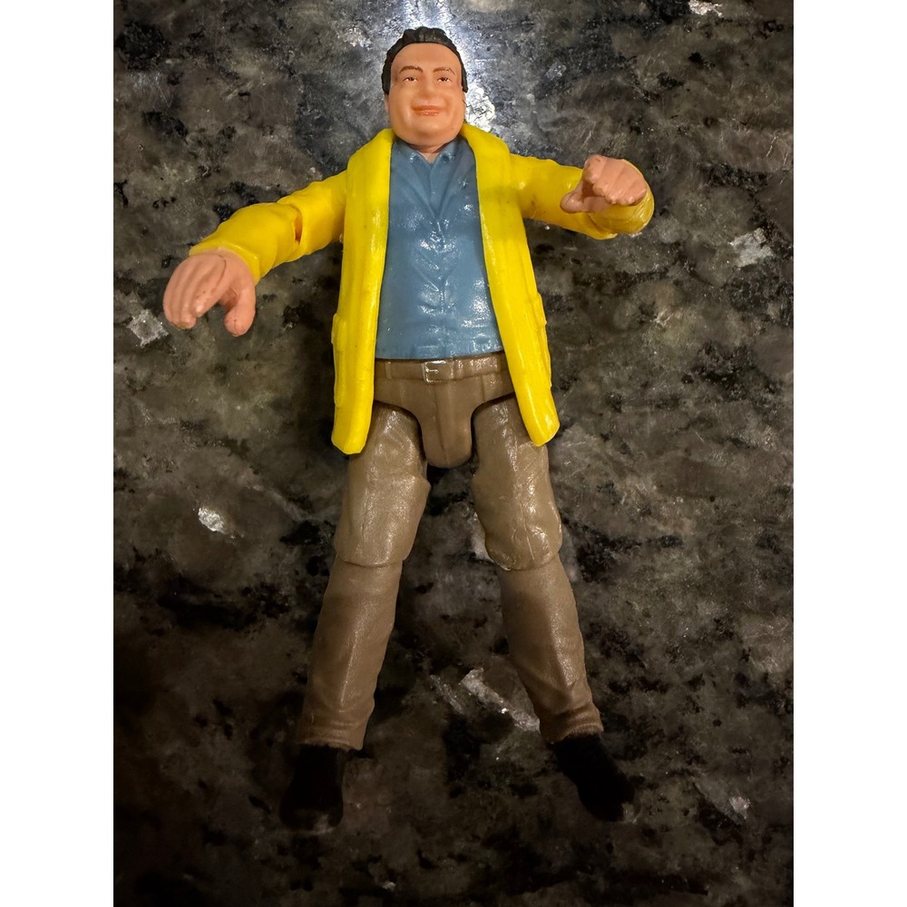 Mattel Jurassic Park Dennis Nedry Action Figure Yellow Raincoat Legacy Figure